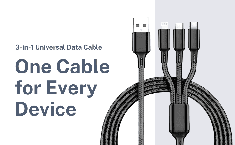 webflairs 3in1 data cable for all devices